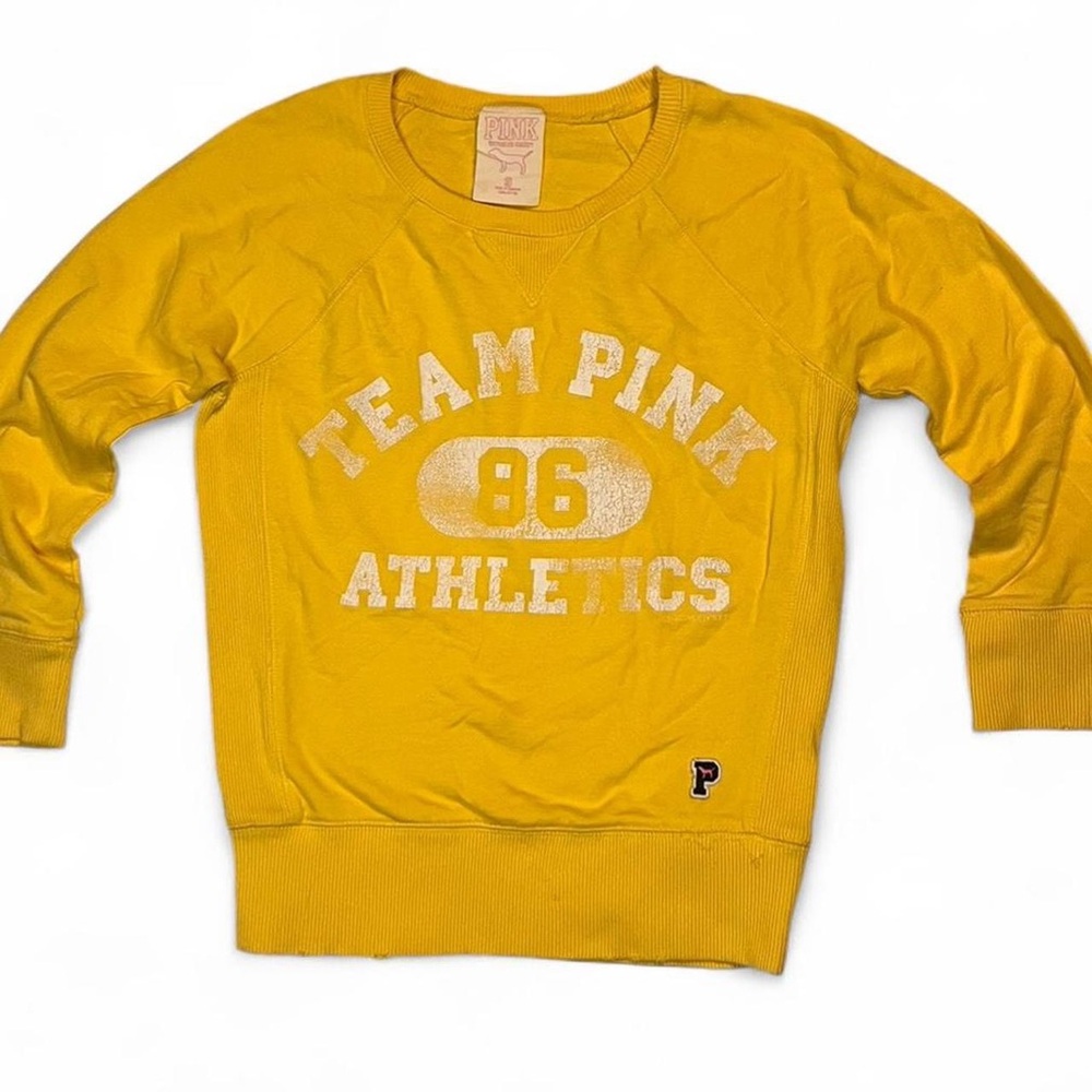 Y2K PINK Victoria's Secret Yellow Sweatshirt